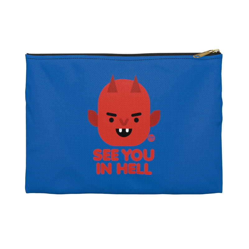 Load image into Gallery viewer, See You In Hell Devil Zip Pouch
