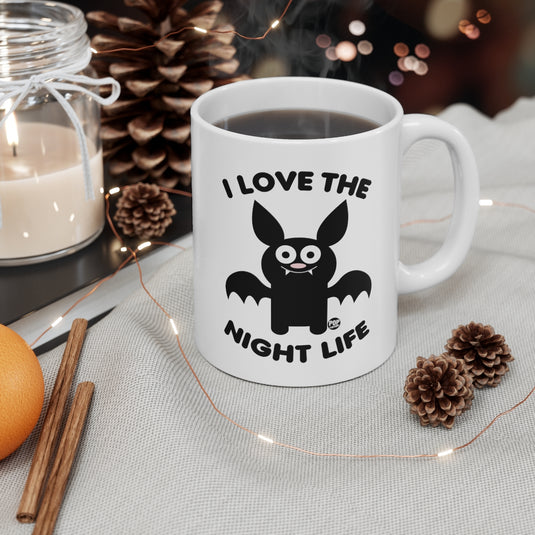 I Love Night Life Bat Mug