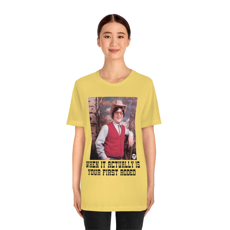 Load image into Gallery viewer, First Rodeo Unisex Tee
