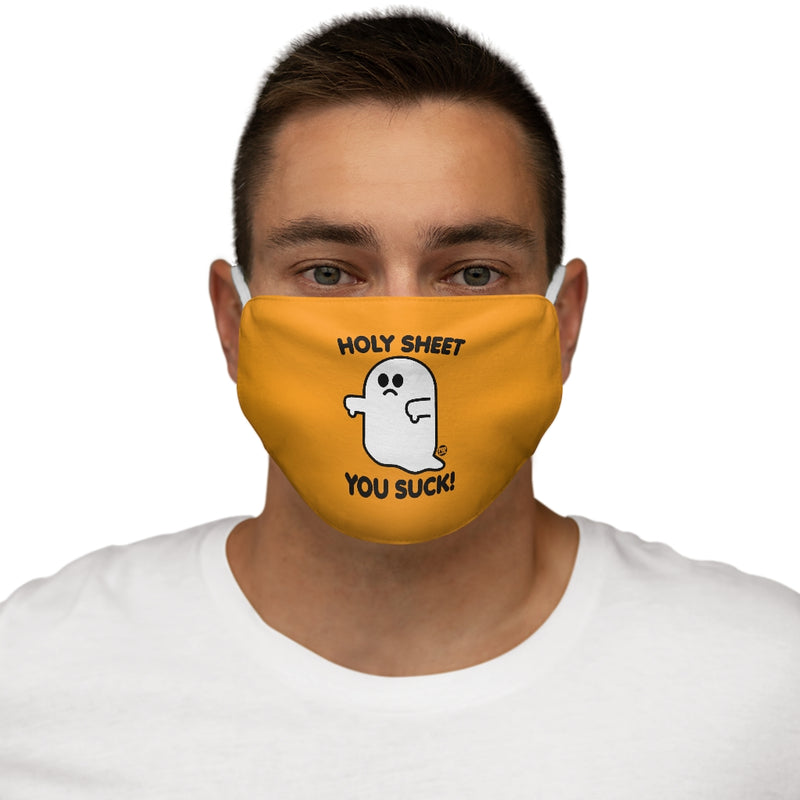 Load image into Gallery viewer, Holy Sheet You Suck Ghost Face Mask
