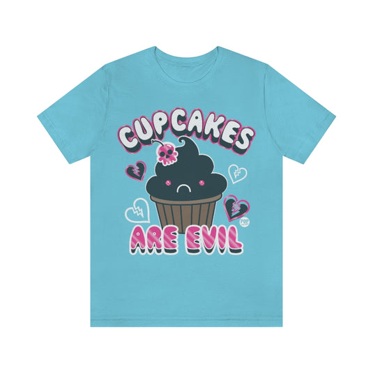 Cupcakes Are Evil Unisex Tee