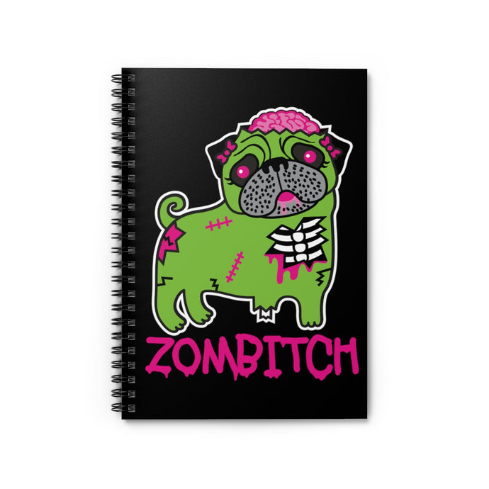 Zombitch Pug Notebook