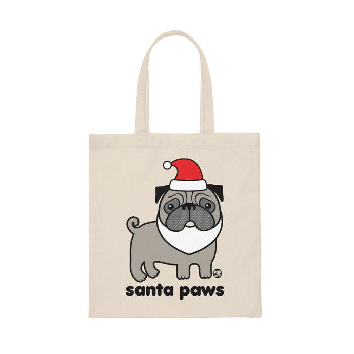 Santa Paws Pug Tote