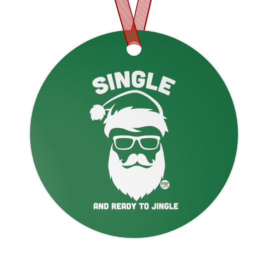 Single Ready Jingle Santa Ornament