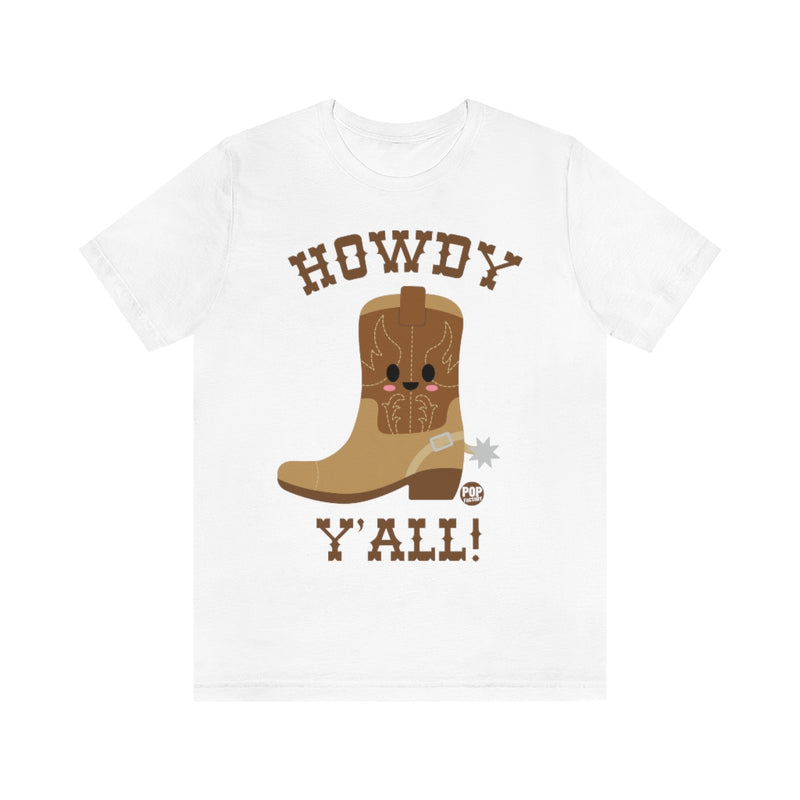 Load image into Gallery viewer, Howdy Y&#39;All Boot Unisex Tee
