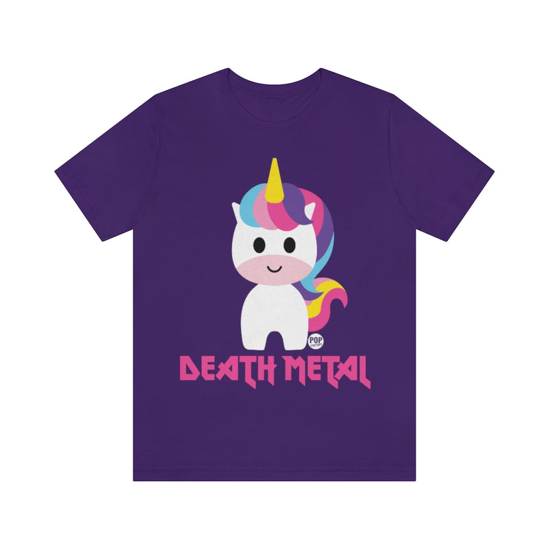 Load image into Gallery viewer, unicorn on a purple t-shirt
