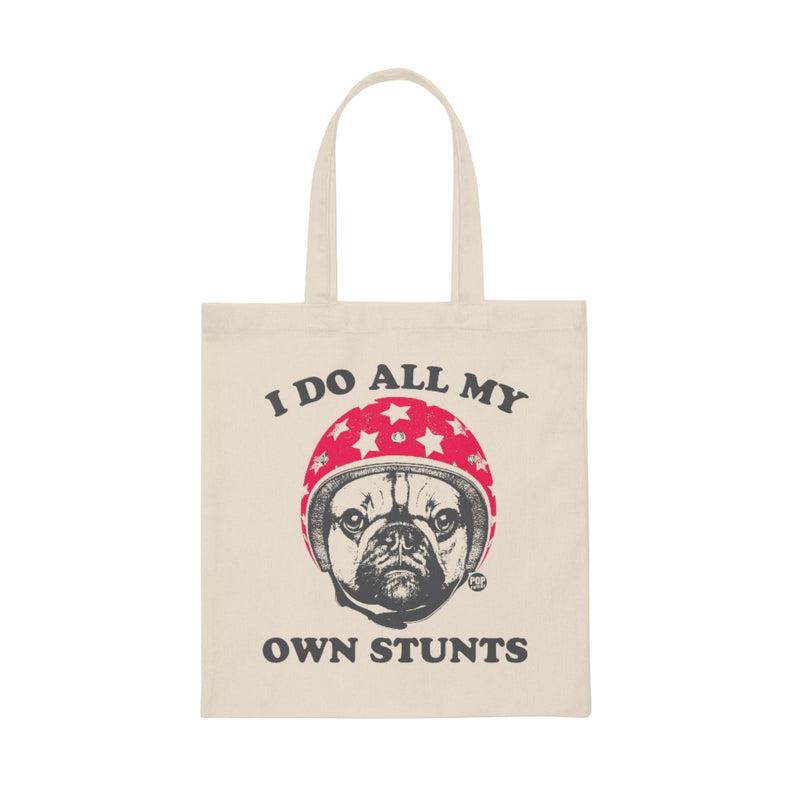 Load image into Gallery viewer, Do Own Stunts Pug Tote
