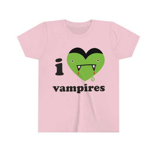I Love Vampires Youth Short Sleeve Tee