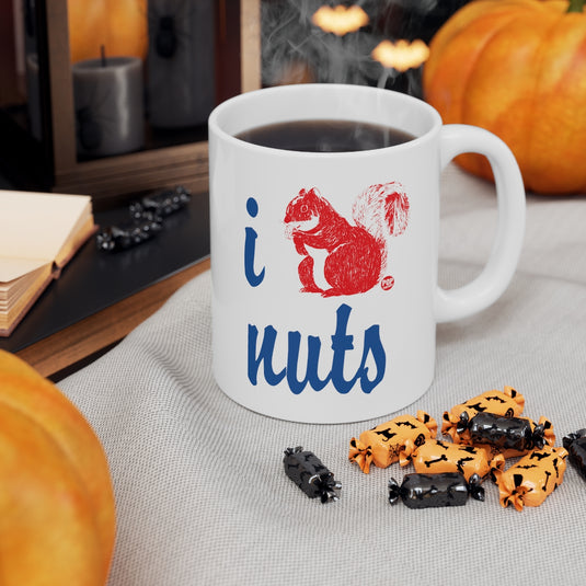 I Love Nuts Squirrel Mug