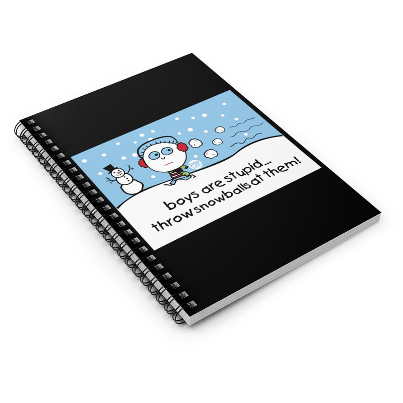 Load image into Gallery viewer, Boys Are Stupid Snowballs Notebook
