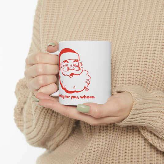 Santa Nothing For You Whore Mug