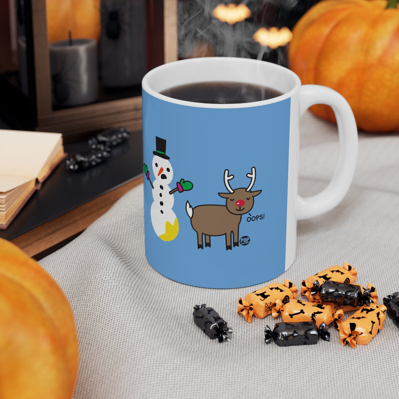 Load image into Gallery viewer, Reindeer Pee Snowman Mug
