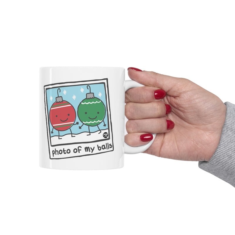 Load image into Gallery viewer, Photo Of My Balls Xmas Mug
