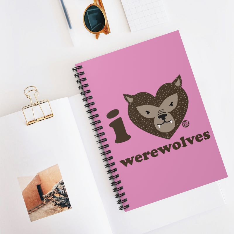 Load image into Gallery viewer, I Love Werewolves Notebook
