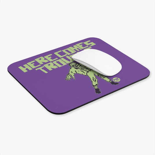 Here Comes Trouble Zombie Mouse Pad