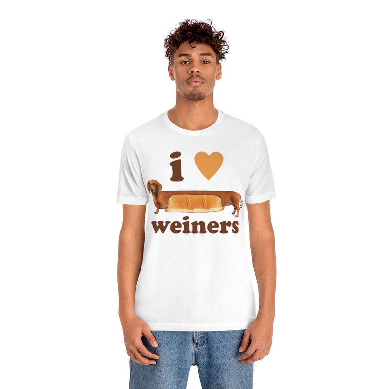 Load image into Gallery viewer, I Love Weiners Dog Unisex Tee
