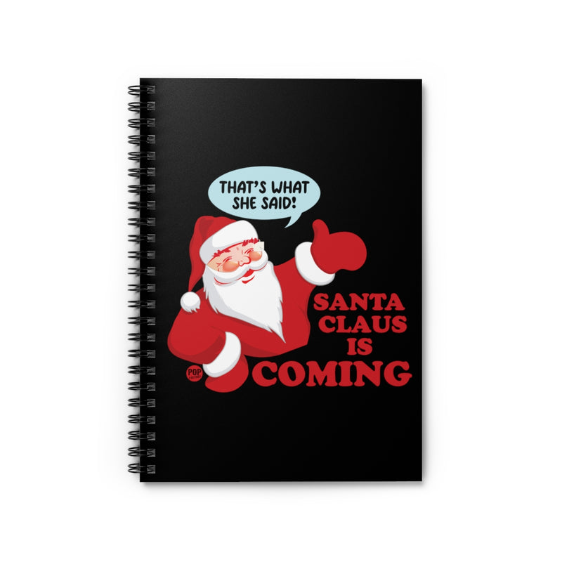 Load image into Gallery viewer, Santa Claus Is Coming Notebook
