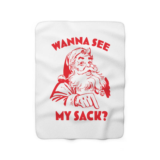 Santa Wanna See My Sack Blanket