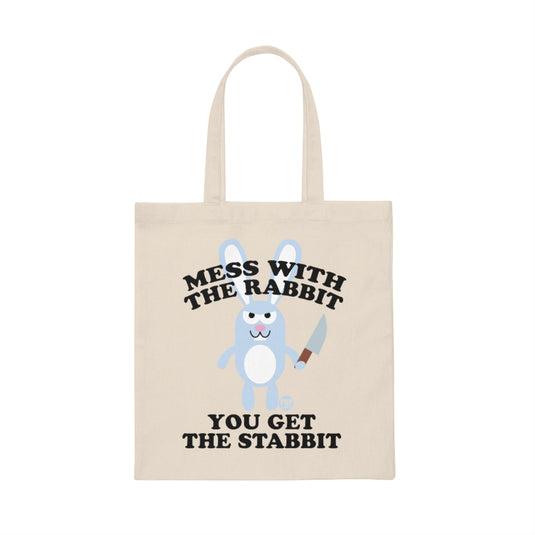 Mess With Rabbit Stabbit Tote