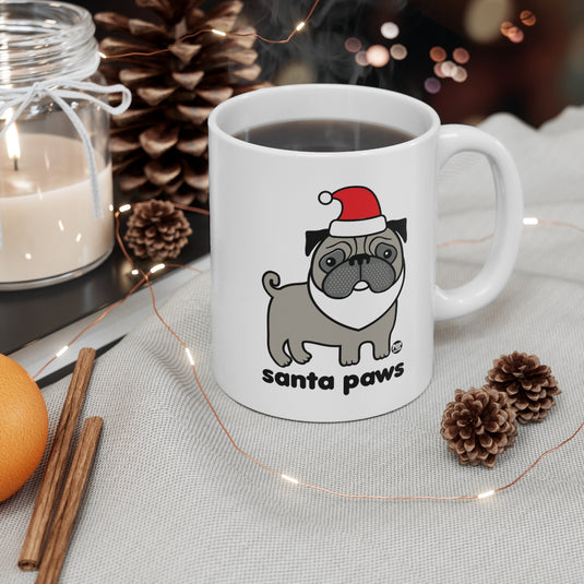 Santa Paws Pug Mug