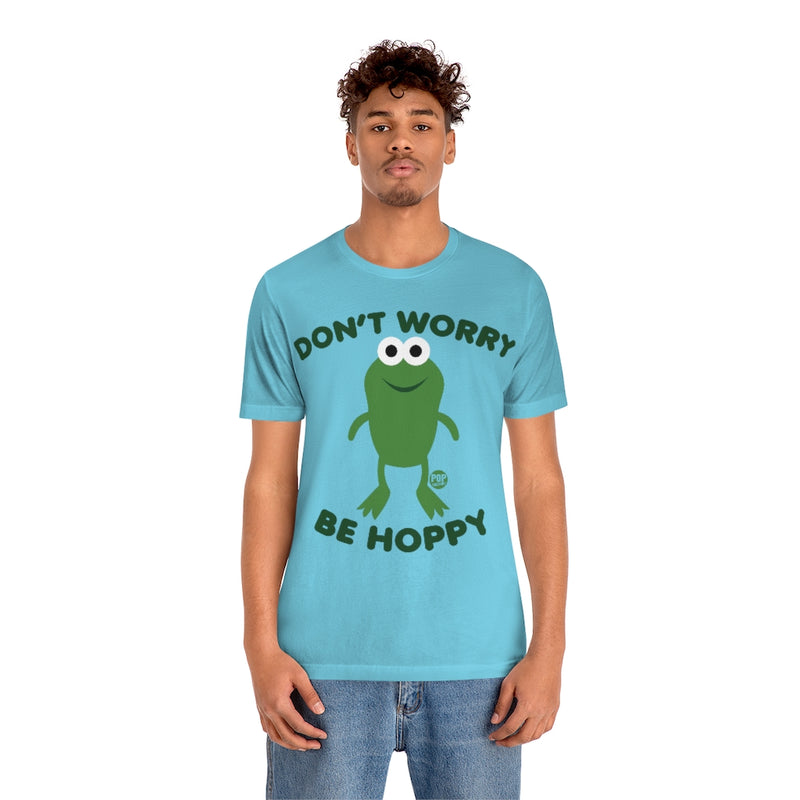 Load image into Gallery viewer, Don&#39;t Worry Be Hoppy Frog Unisex Tee

