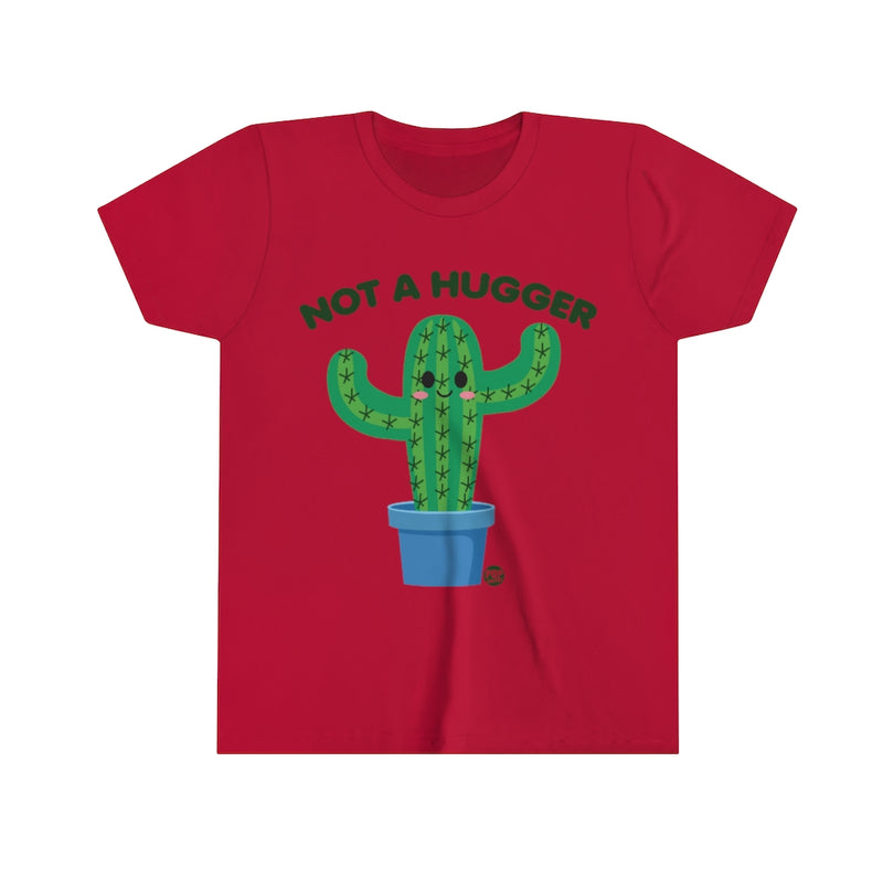 Load image into Gallery viewer, Not A Hugger Cactus Youth Short Sleeve Tee
