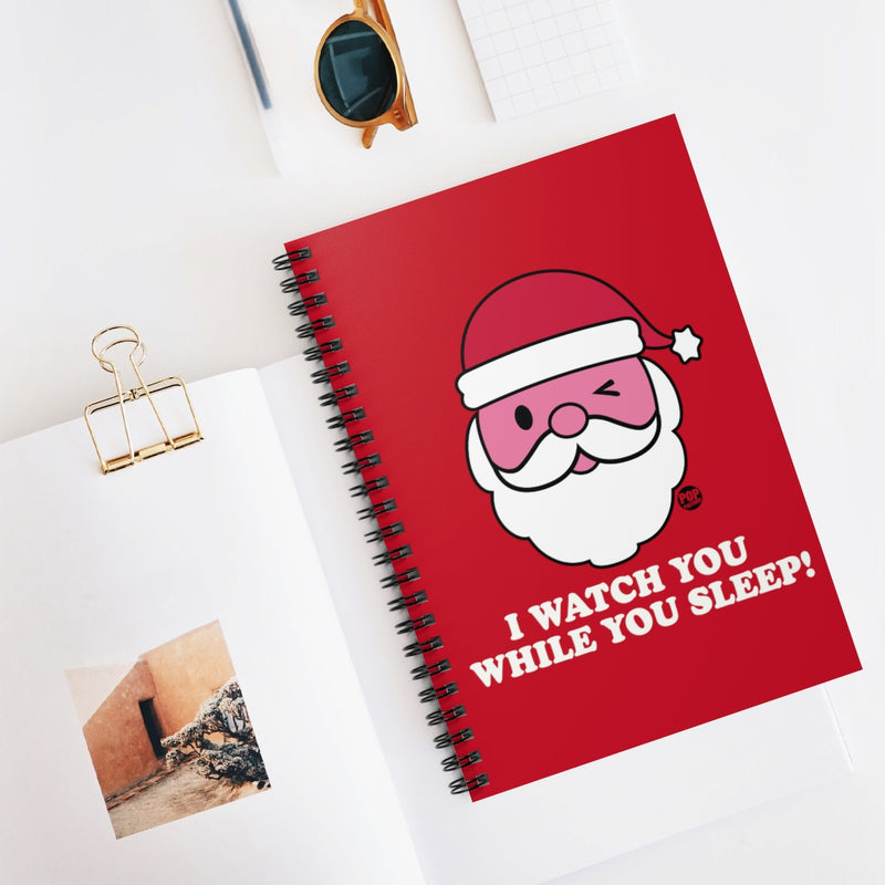 Load image into Gallery viewer, Santa Watch While You Sleep Notebook
