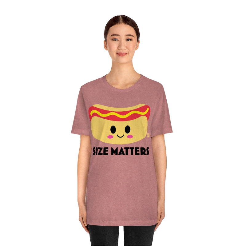 Load image into Gallery viewer, Size Matters Hot Dog Unisex Tee
