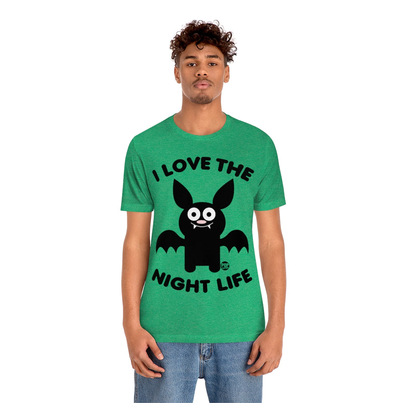 Load image into Gallery viewer, I Love Night Life Bat Unisex Tee
