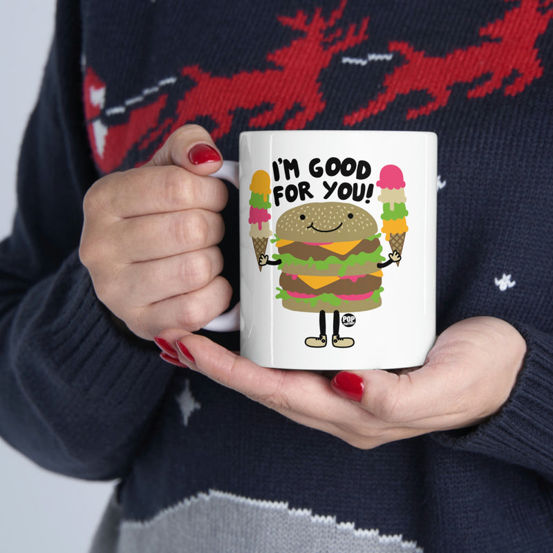Load image into Gallery viewer, I&#39;m Good For You Burger Mug
