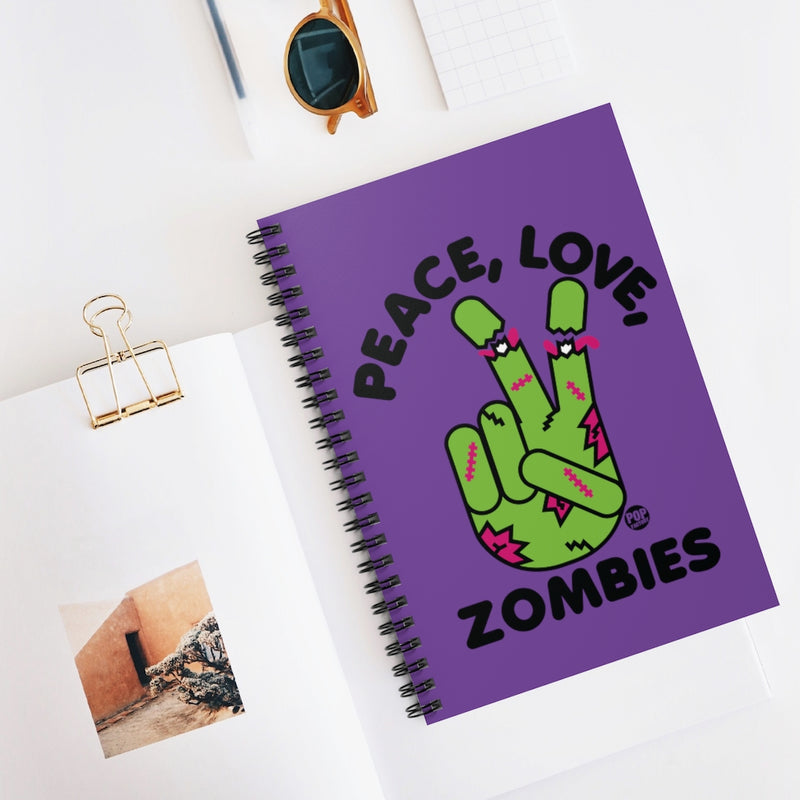Load image into Gallery viewer, Peace Love Zombies Notebook
