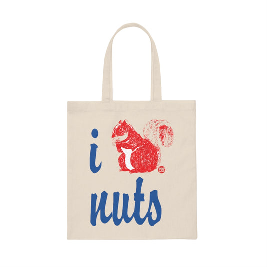 I Love Nuts Squirrel Tote