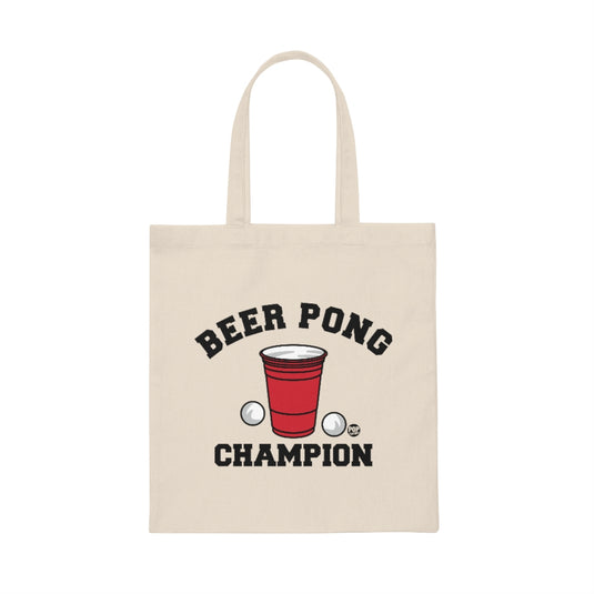 Beer Pong Champion Tote