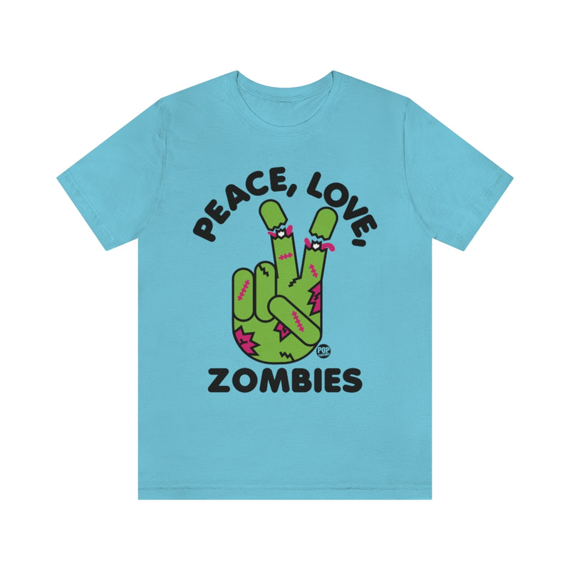 Load image into Gallery viewer, Peace Love Zombies Unisex Tee

