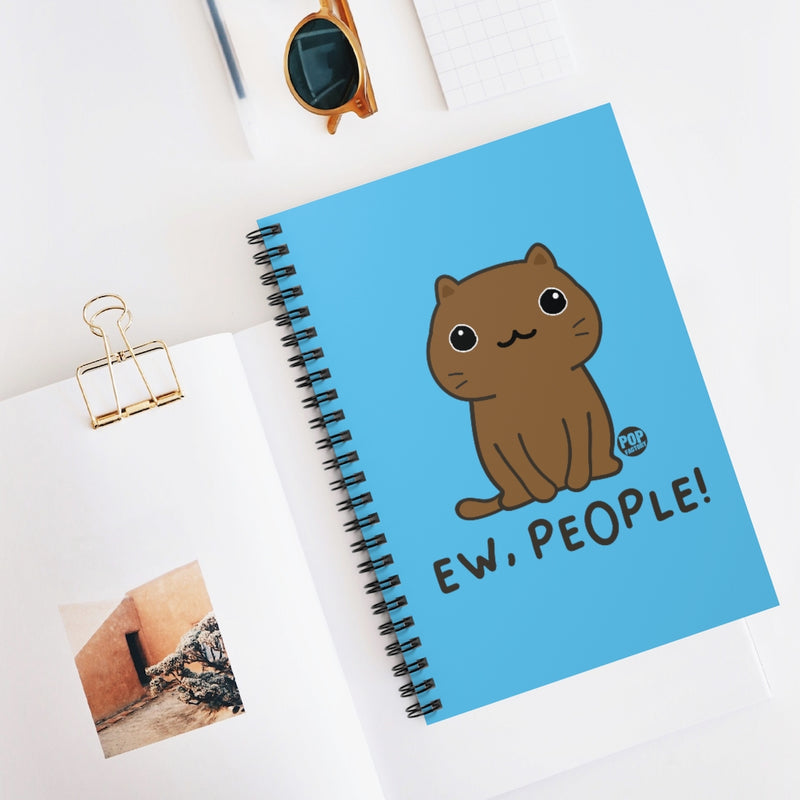Load image into Gallery viewer, Ew People Cat Notebook
