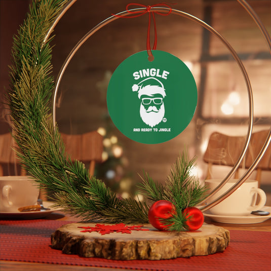 Single Ready Jingle Santa Ornament