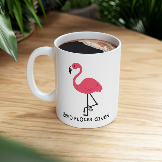 Zero Flocks Given Flamingo Mug