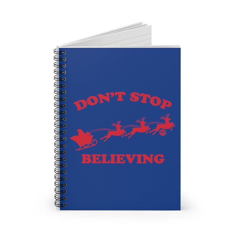 Load image into Gallery viewer, Don&#39;t Stop Believing Santa Notebook
