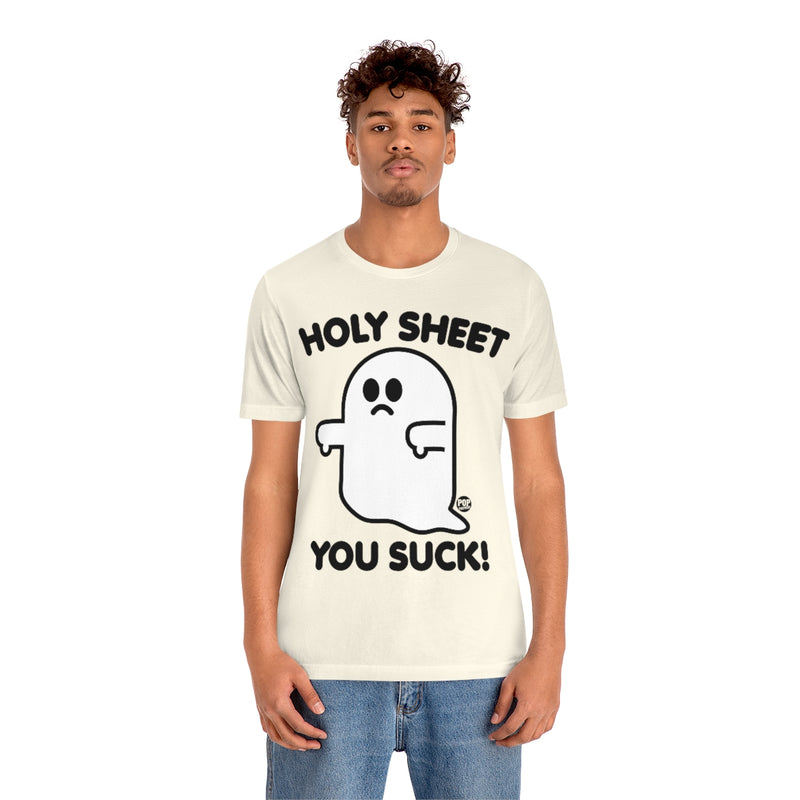 Load image into Gallery viewer, Holy Sheet You Suck Ghost Unisex Tee
