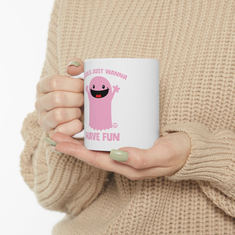 Load image into Gallery viewer, Ghouls Just Wanna Have Fun Ghost Mug
