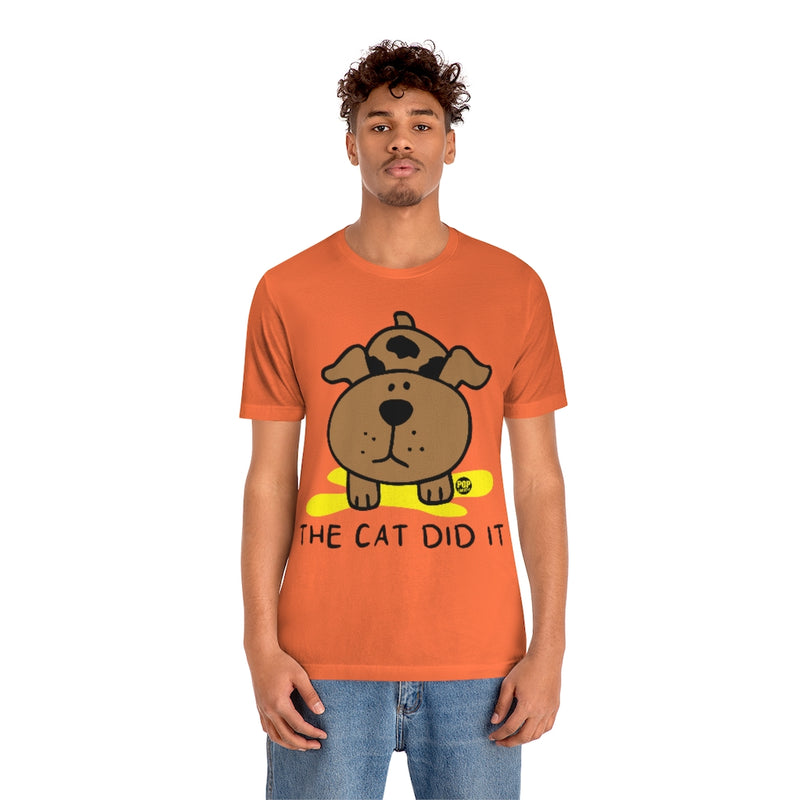 Load image into Gallery viewer, Cat Did It Unisex Tee
