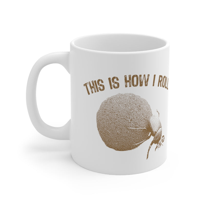 Load image into Gallery viewer, This How I Roll Dung Beetle Mug
