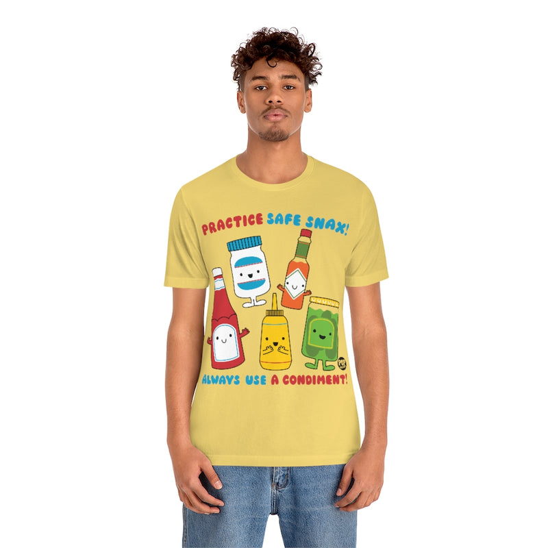 Load image into Gallery viewer, Practice Safe Snax Unisex Tee
