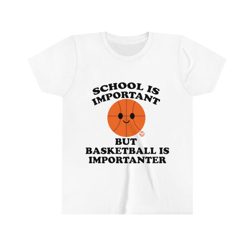 Load image into Gallery viewer, Basketball is Importanter Youth Short Sleeve Tee
