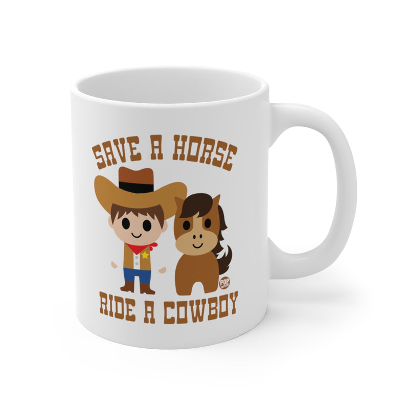 Load image into Gallery viewer, Save A Horse Ride A Cowboy Mug
