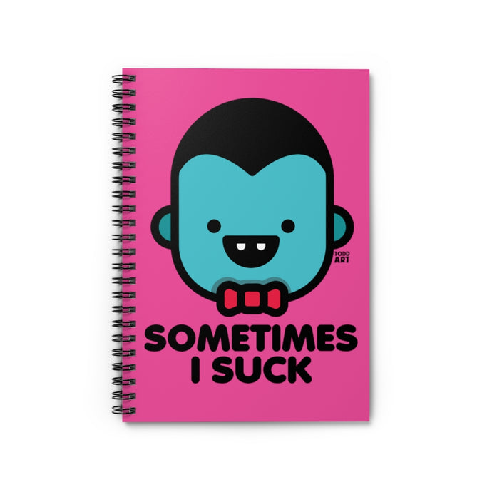 Sometimes I Suck Vampire Notebook