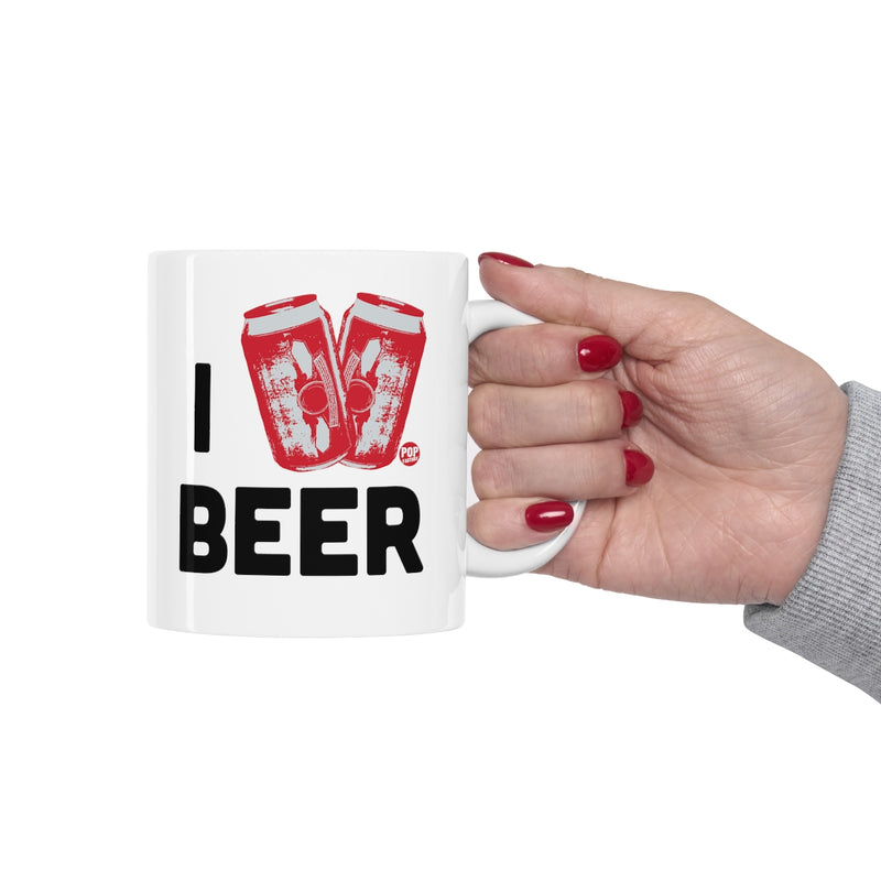 Load image into Gallery viewer, I Love Beer Cans Mug
