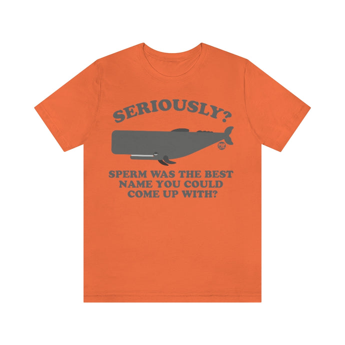 Sperm Whale Name Unisex Tee