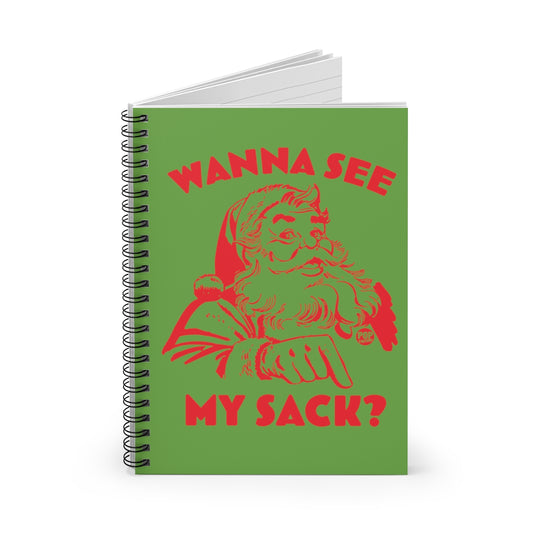 Santa Wanna See My Sack Notebook