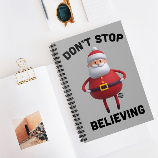Don't Stop Believing Santa Toy Notebook